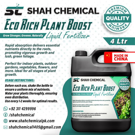 Eco Rich Plant Boost ( liquid fertilizer ) Made In China - 4 litre