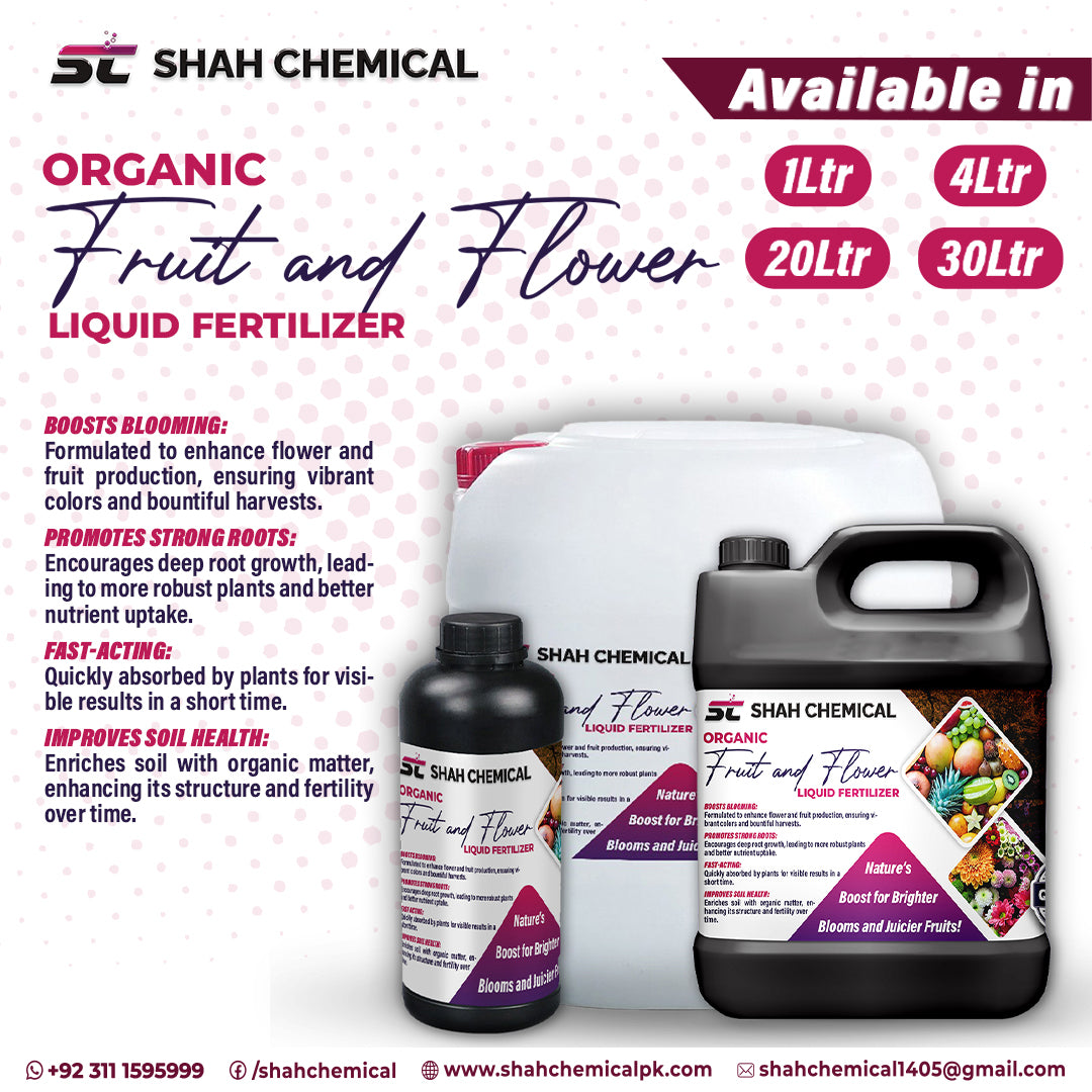 Organic Fruit And Flower (LIQUID FERTILIZER & MICRONUTRIENTS) - MADE IN CHINA