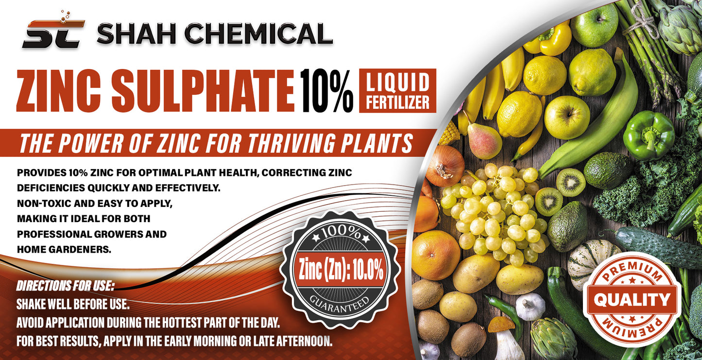 Zinc Sulphate 10% ( liquid fertilizer ) Made In China - 4 litre