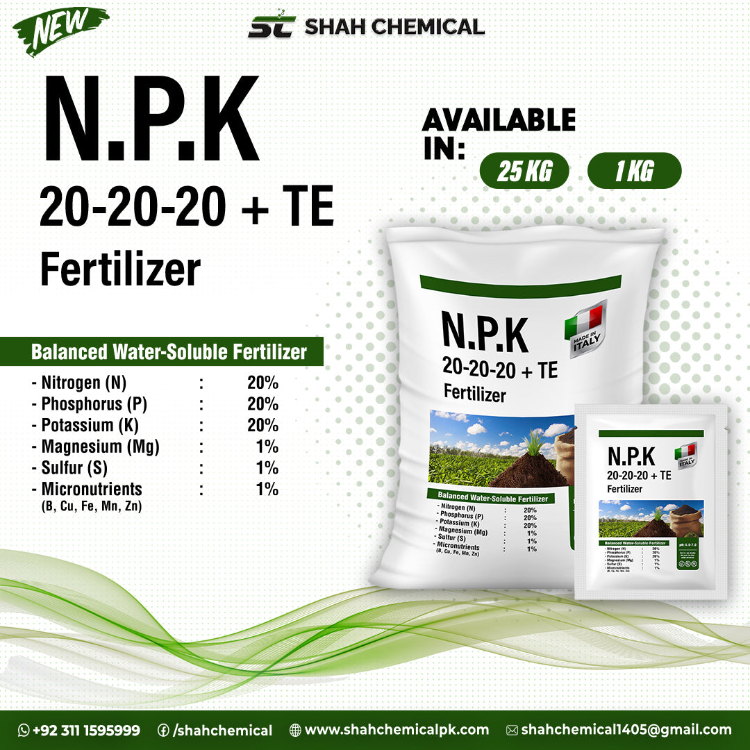 N.P.K 20-20-20+TE Fertilizer - MADE IN ITALY (Powder Form)