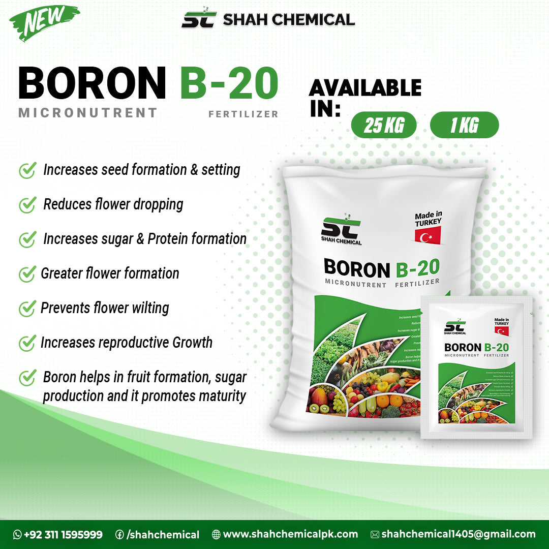 BORON B-20 Micronutrent - MADE IN TURKEY