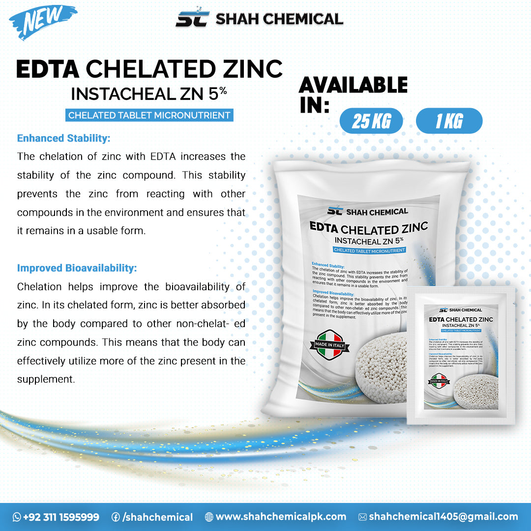 EDTA Chelated ZINC instacheal ZN 5% - MADE IN ITALY