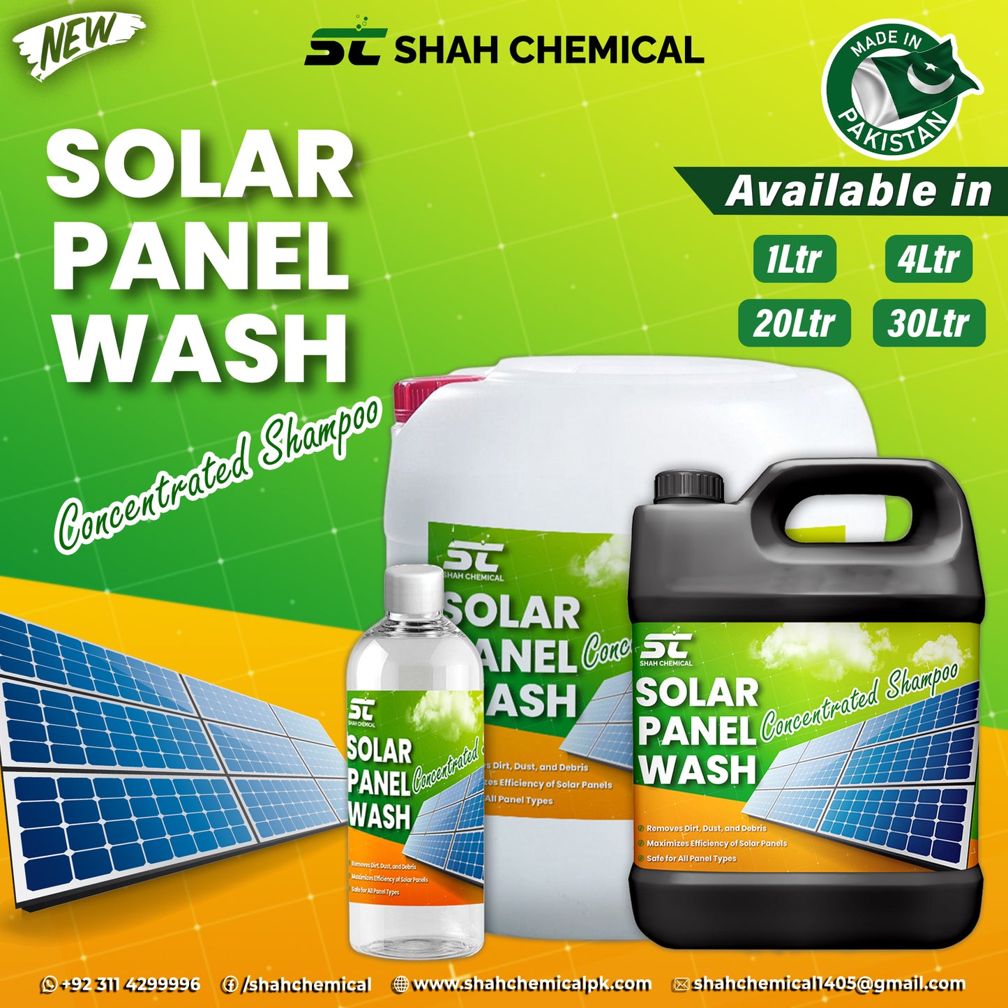 Solar Panel Wash ( Concentrated Shampoo )