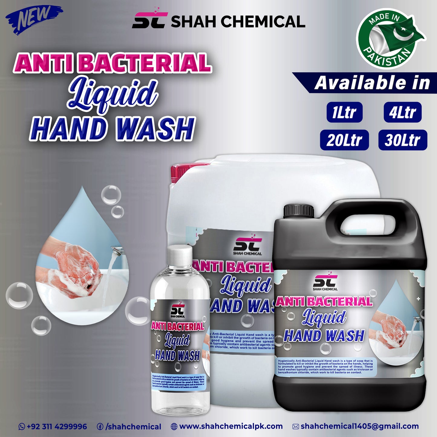 Anti-Bacterial Liquid Hand Wash Soap
