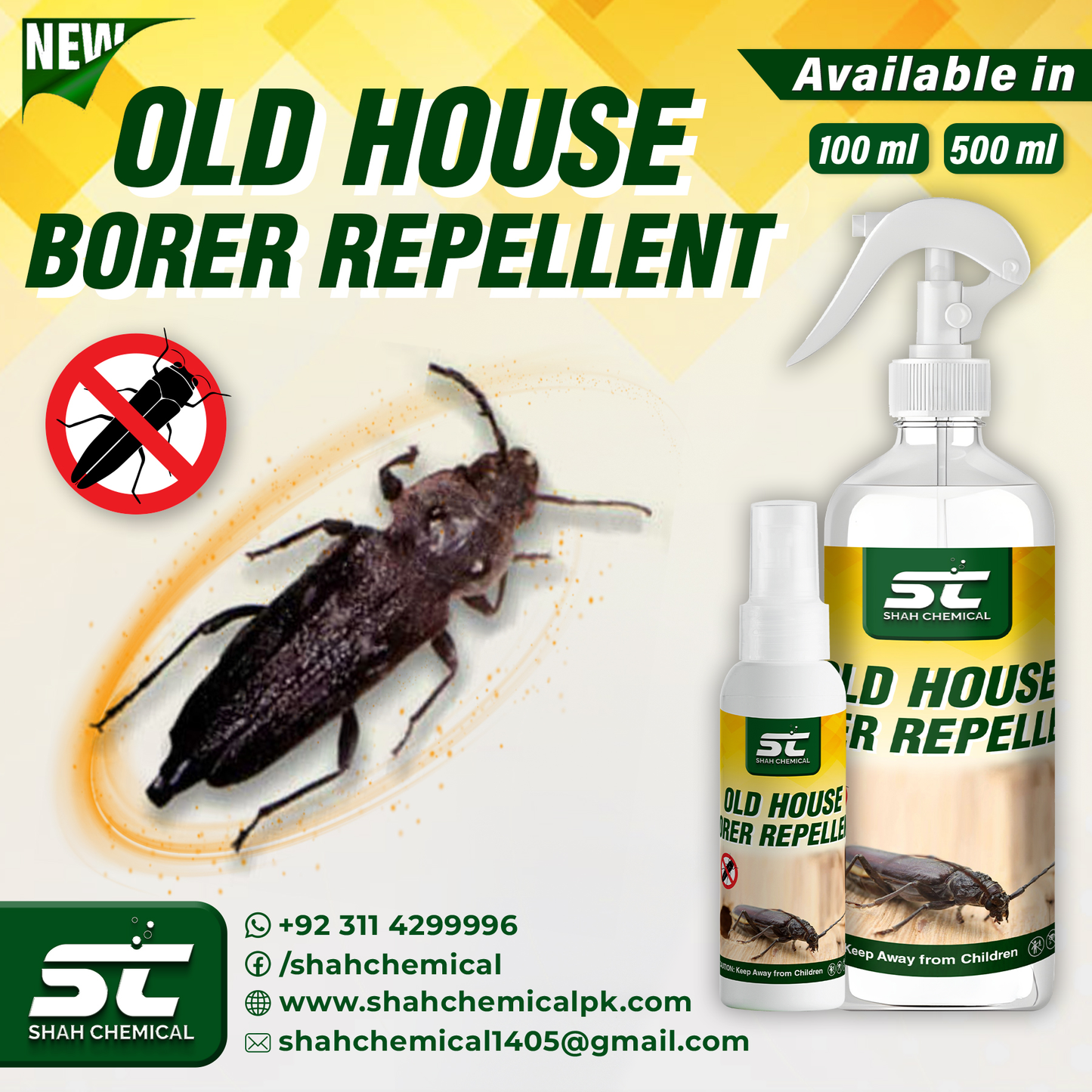 Old House Borer Repellent Ready For Use Spray