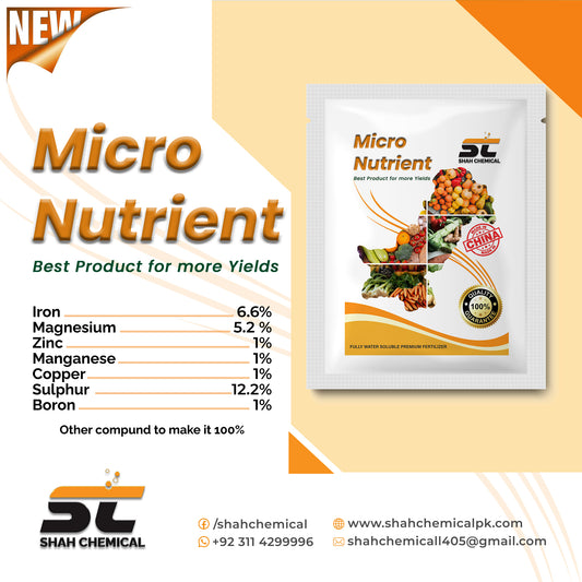 Micro Nutrient Fully Water Soluble Premium Fertilizer - MADE IN CHINA
