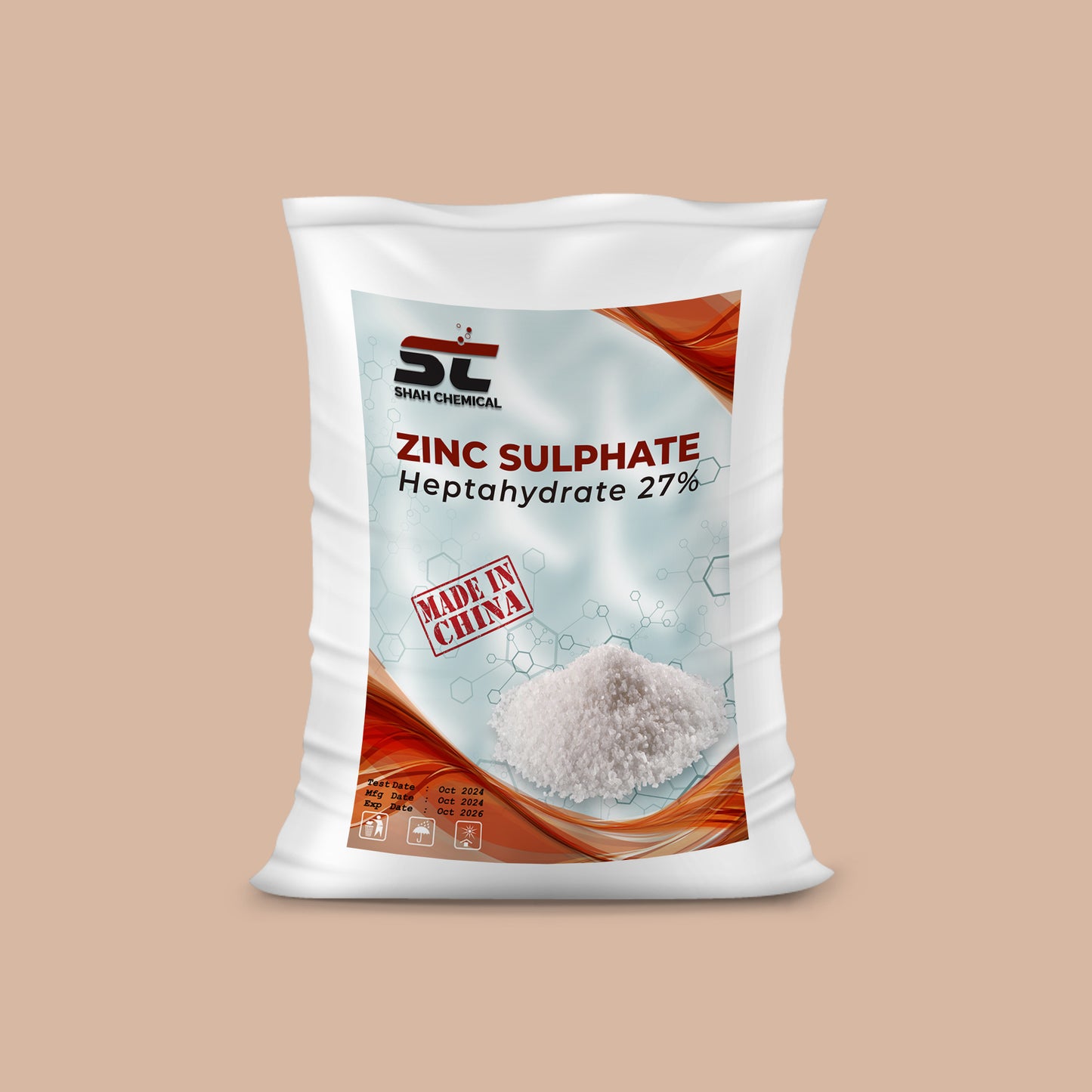 Zinc Sulphate Heptahydrate 27% Made in China - 25 kg bag