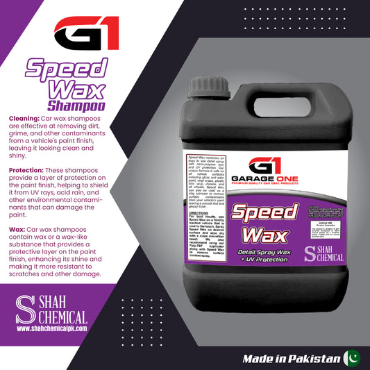 G-1 Speed Wax Car Wash and Wax Shampoo - 4 litre