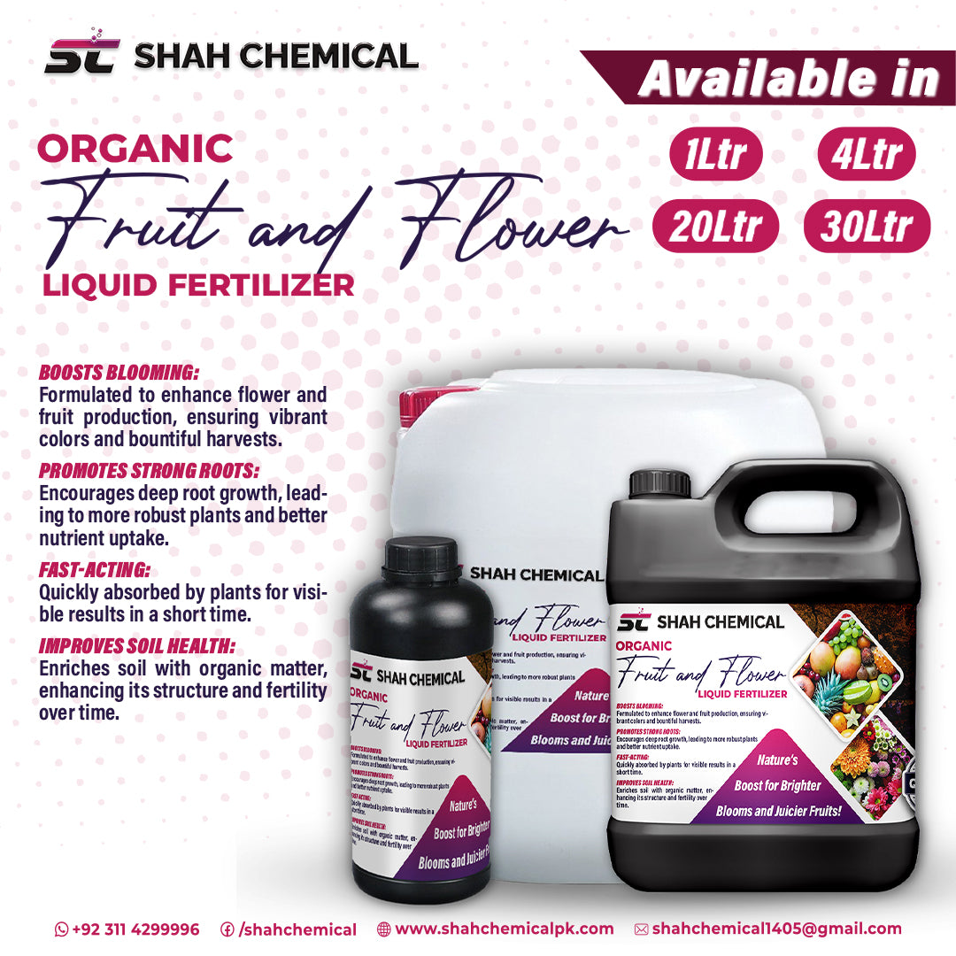 Organic Fruit And Flower (LIQUID FERTILIZER & MICRONUTRIENTS) - MADE IN CHINA