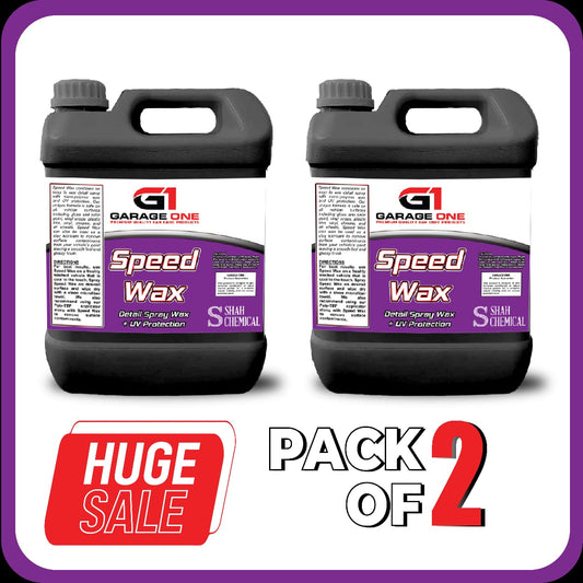 SHAH CHEMICALS Pack of 2 G-1 Speed Wax Car Wash and Wax Shampoo - 4 litre SHAH CHEMICALS