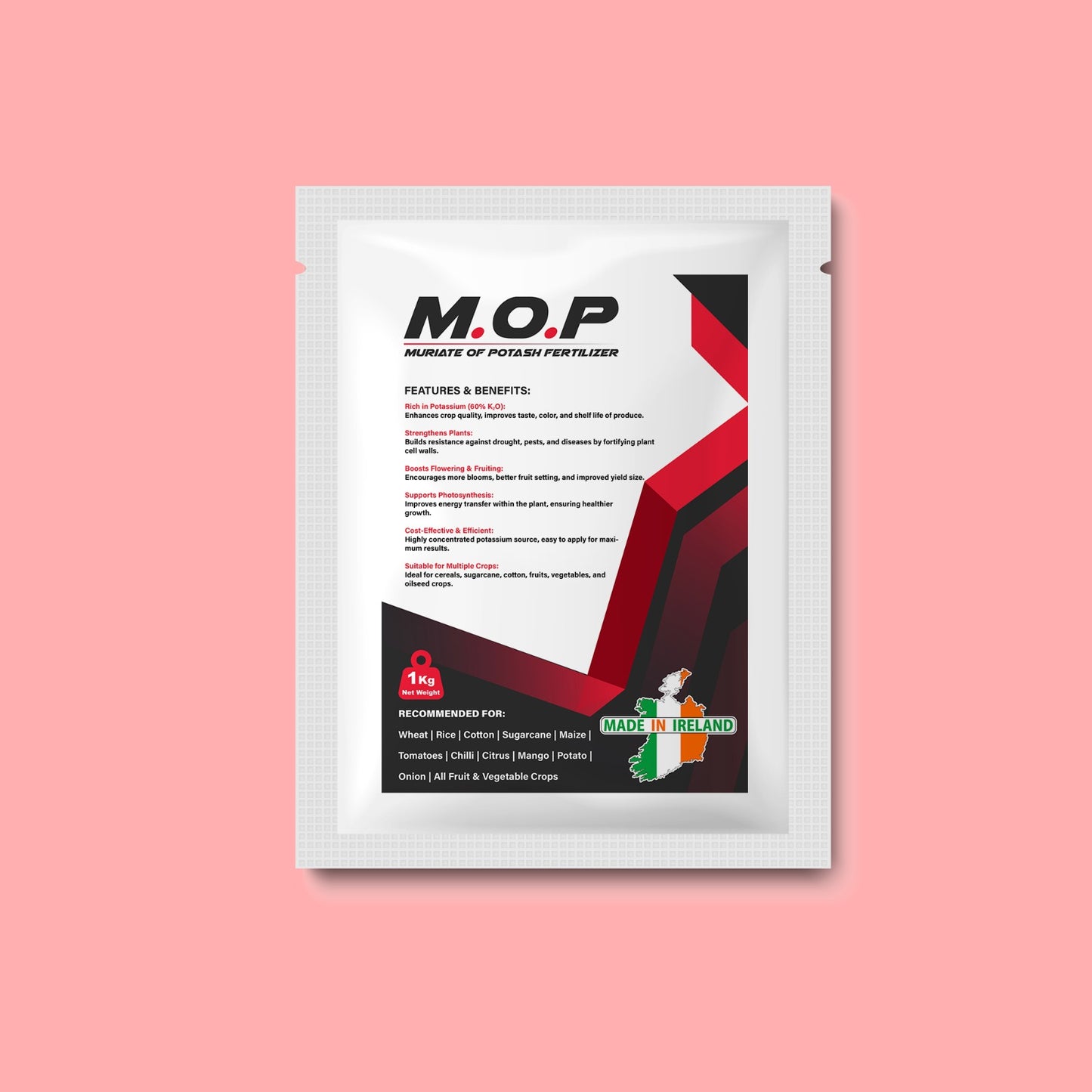 Muriate of Potash (MOP) - 1 kg pack Made in IRELAND