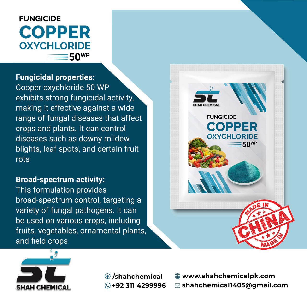 Copper Oxy Chloride 50 wp Made In China - 1 kg
