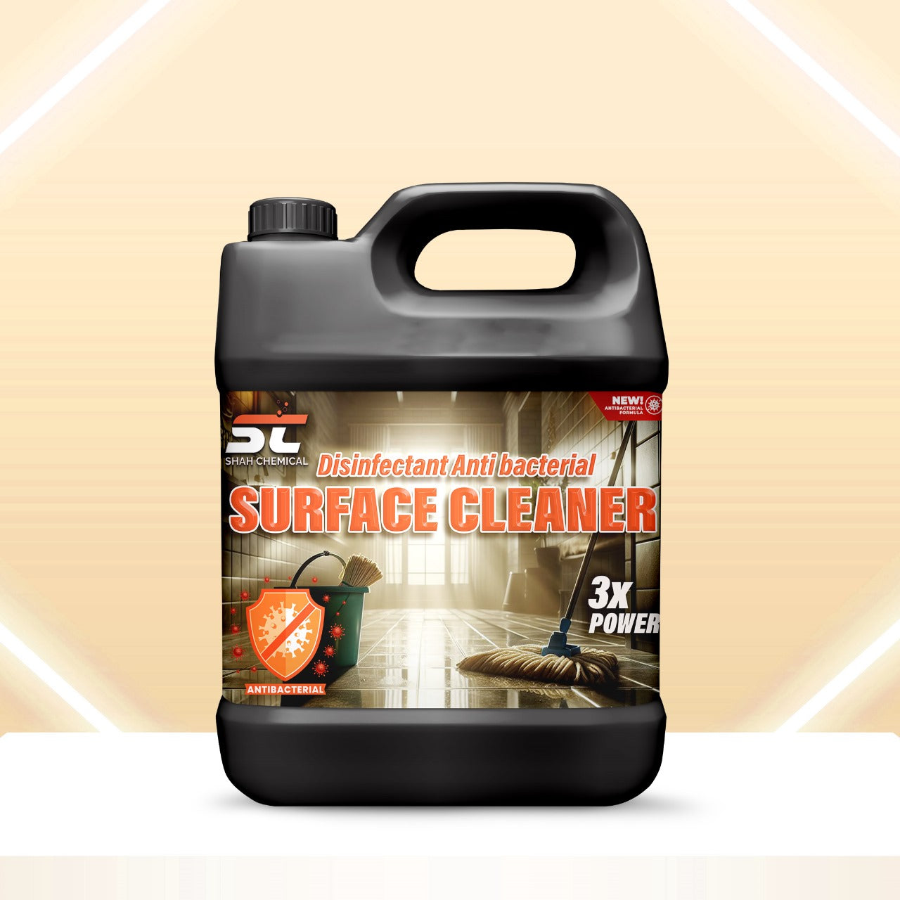 pack of 3 Disinfectant anti bacterial surface cleaner - 4 litre
