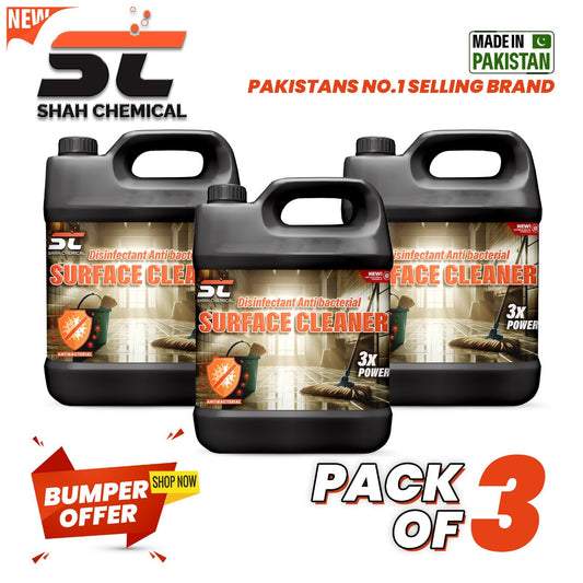 pack of 3 Disinfectant anti bacterial surface cleaner - 4 litre