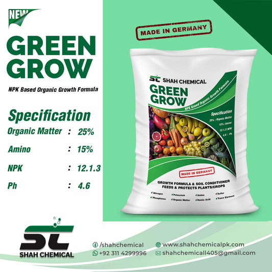Green  Grow ( NPK Based Organic Growth Formula ) - 25 kg MADE IN GERMANY