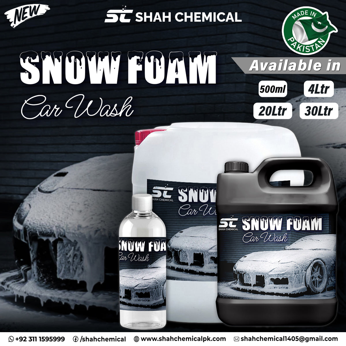 Snow Foam Car wash & wax shampoo