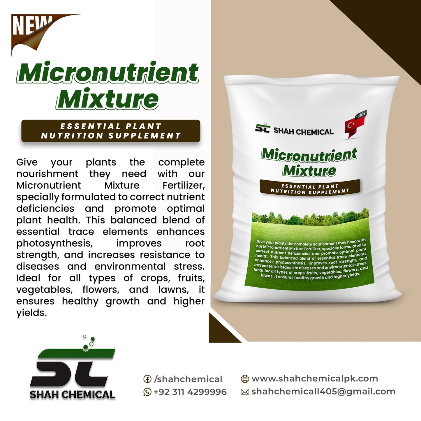 Micronutrient Mixture Made In Turkey - 25 kg