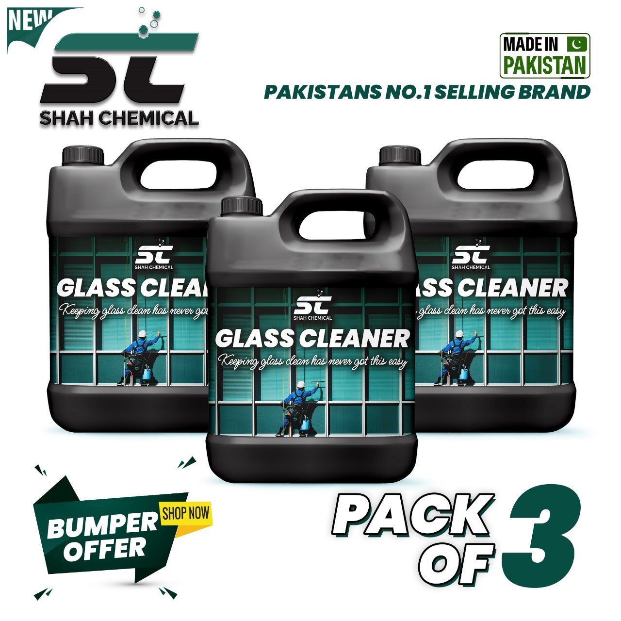 SHAH CHEMICALS Pack of 3 Extreme Shine Glass Cleaner - 4 litre SHAH CHEMICALS best auto glass cleaner best glass cleaner best glass cleaners best glass cleaning techniques best glass cleaning tricks car glass cleaner diy glass cleaner glass cleaner glass cleaning how to clean glass how to make window glass cleaner natural glass cleaner window glass cleaner spray