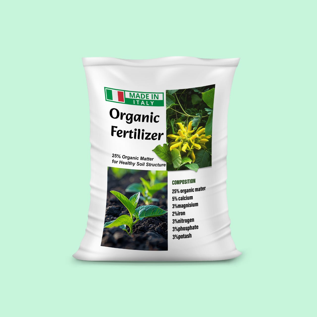 Organic Fertilizer Made In Italy - 25 kg