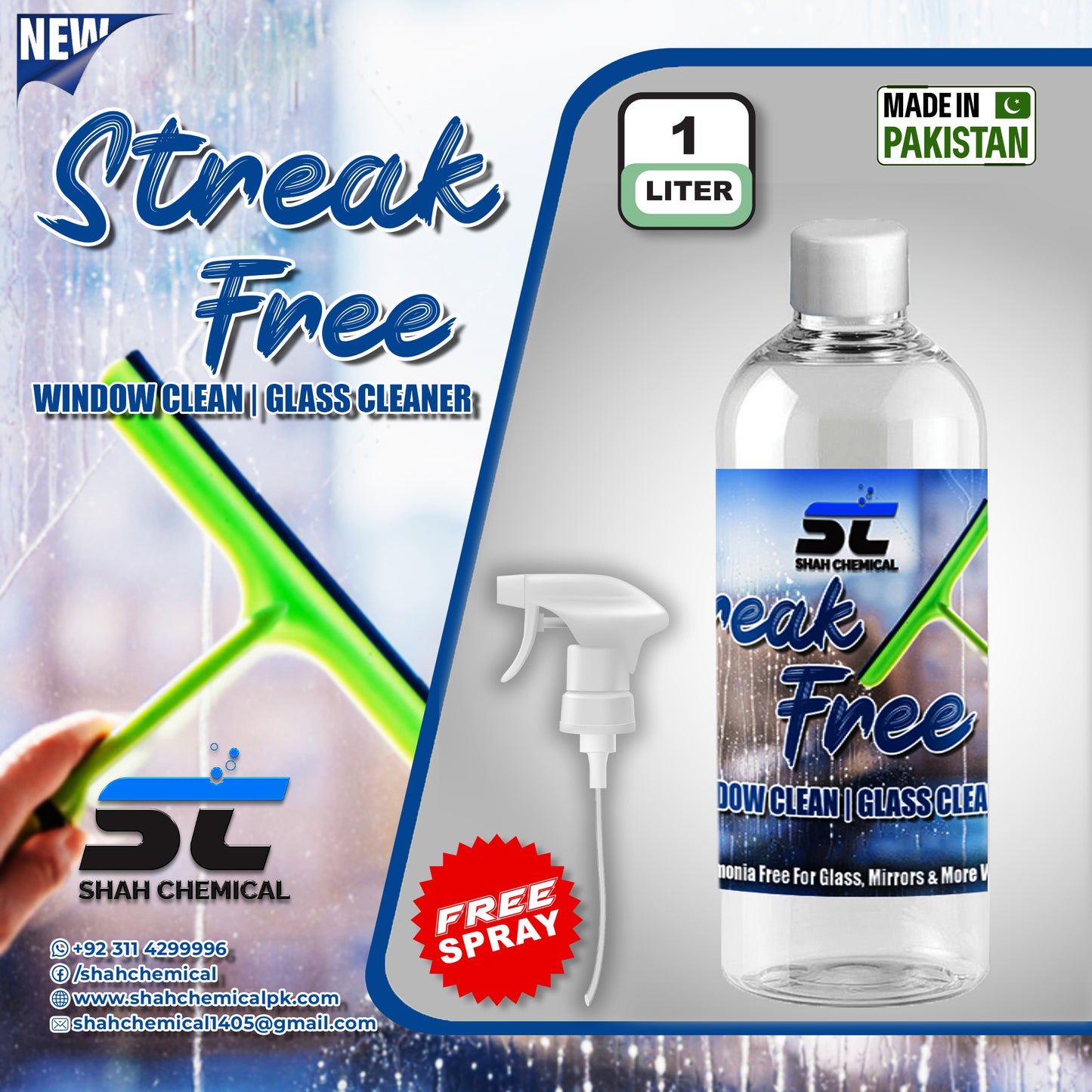 Streak Free Glass Cleaner