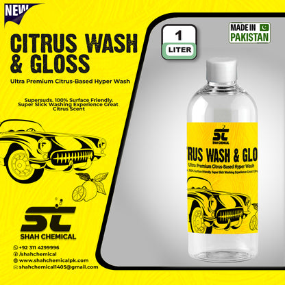 Citrus car wash & wax shampoo