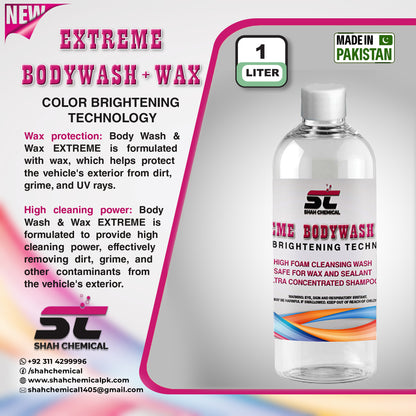 Extreme Body wash + wax car wash shampoo