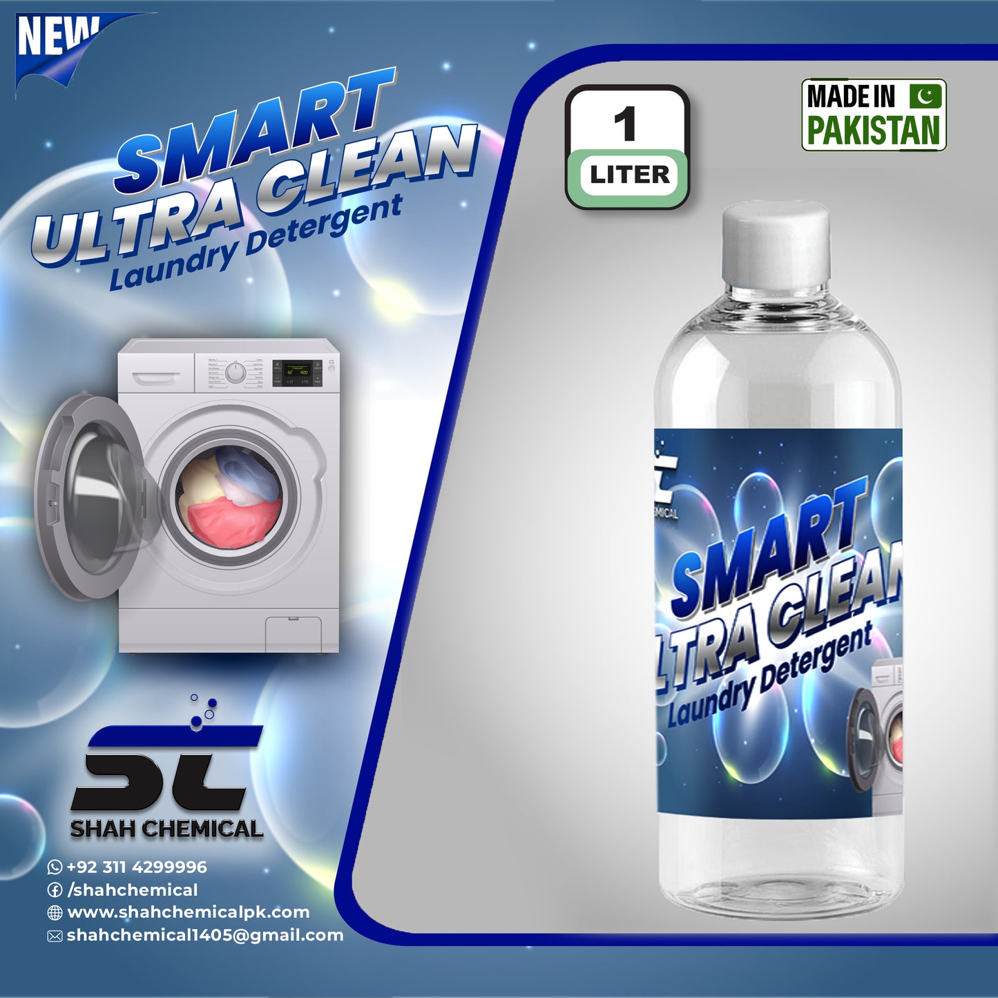 Smart Ultra Clean Laundry Liquid Detergent