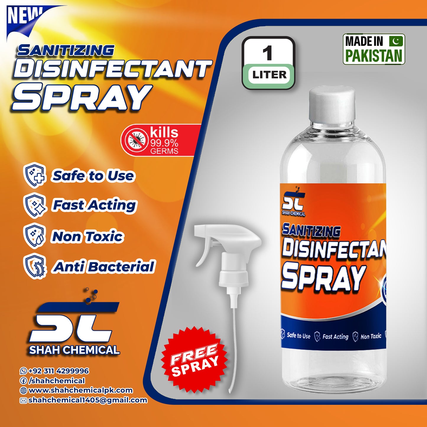 Sanitizing Disinfectant Spray