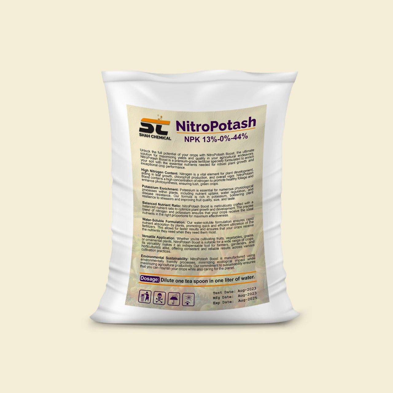 Nitro Potash ( NPK 13%-0%-44%) - 25 kg