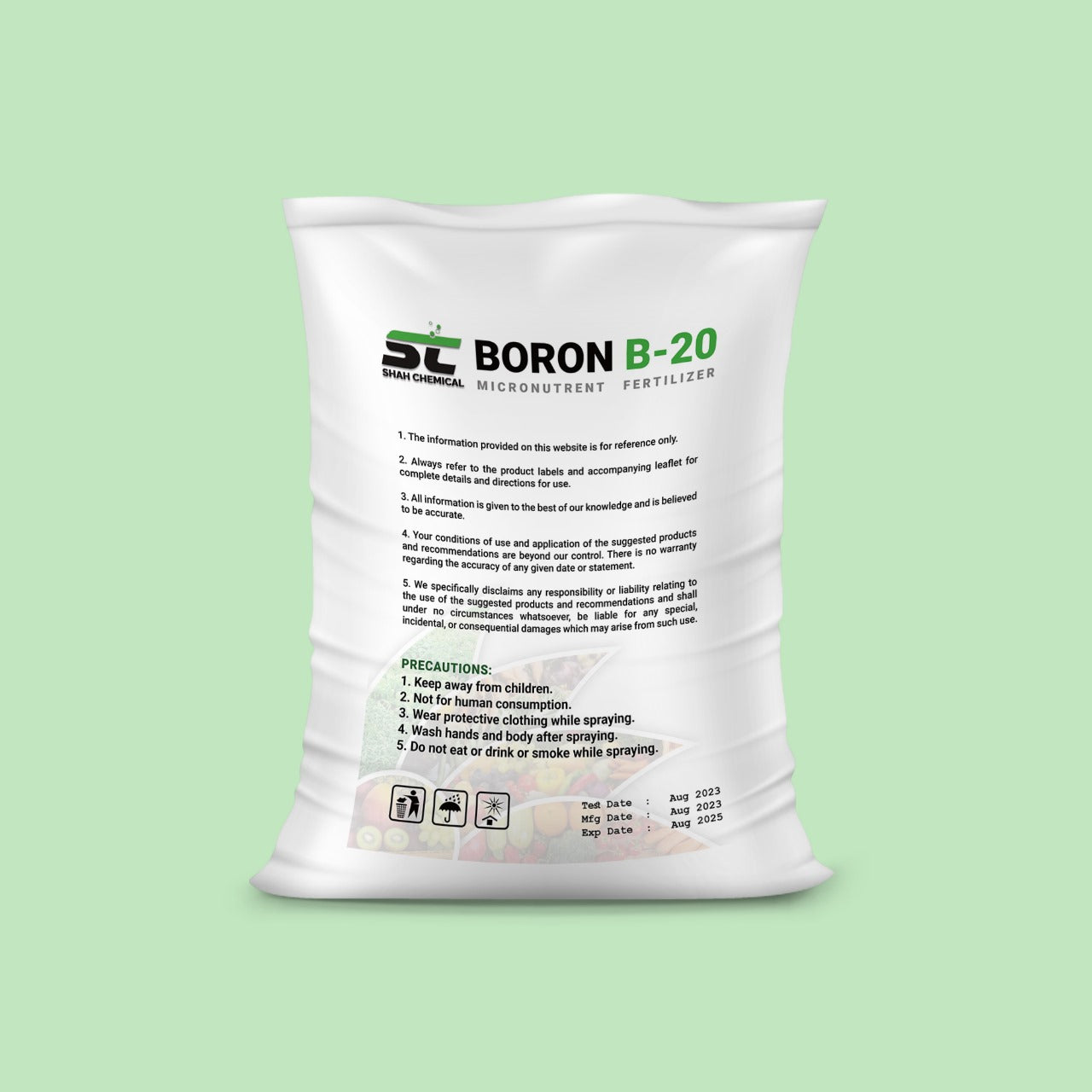 BORON B-20 Micronutrent Fertilizer - 25 kg bag MADE IN TURKEY