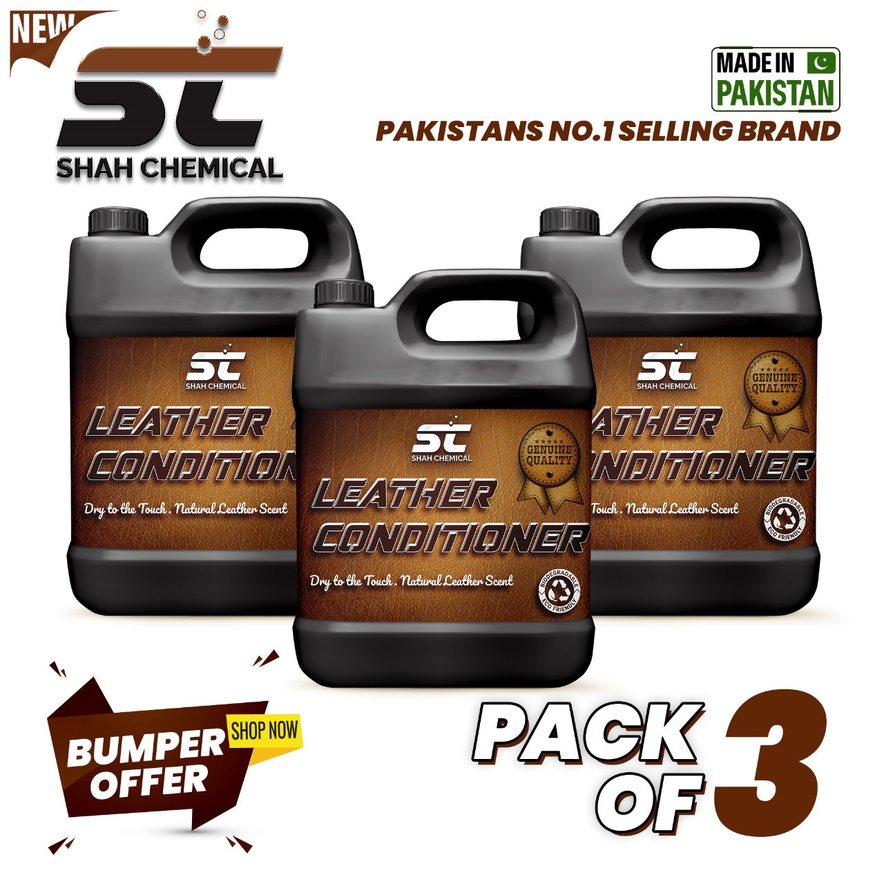 SHAH CHEMICALS Pack of 3 Leather Cleaner & Conditioner - 4 litre SHAH CHEMICALS 303 leather cleaner auto leather cleaner best leather cleaner car leather cleaner cleaning leather leather leather cleaner leather cleaner and conditioner leather conditioner lexol leather cleaner