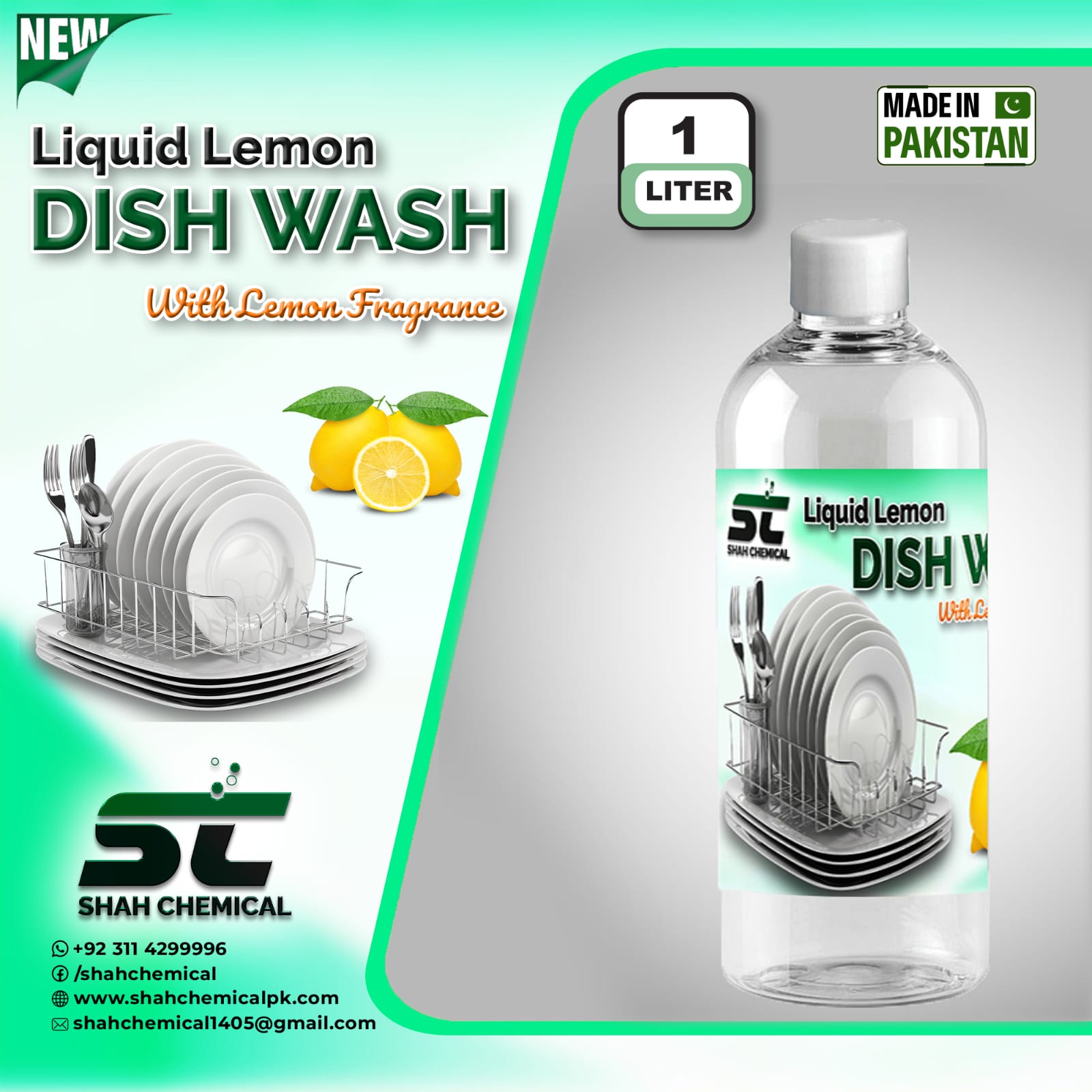 SHAH CHEMICALS Liquid Dish Wash safe for humans Touch - 1 litre SHAH CHEMICALS 