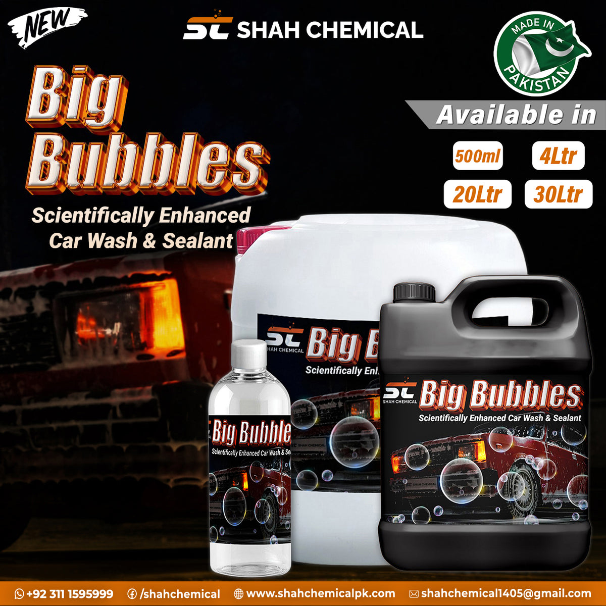 Big Bubble car wash & wax shampoo