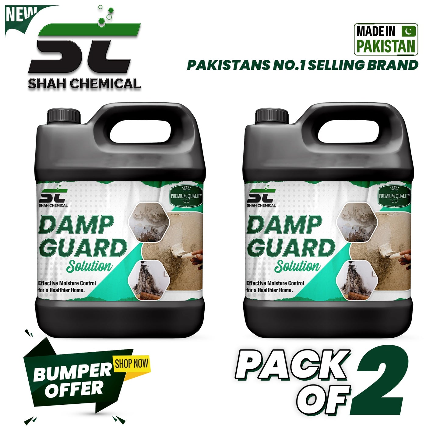 Pack Of 2 Damp Guard Solution - 4 litre