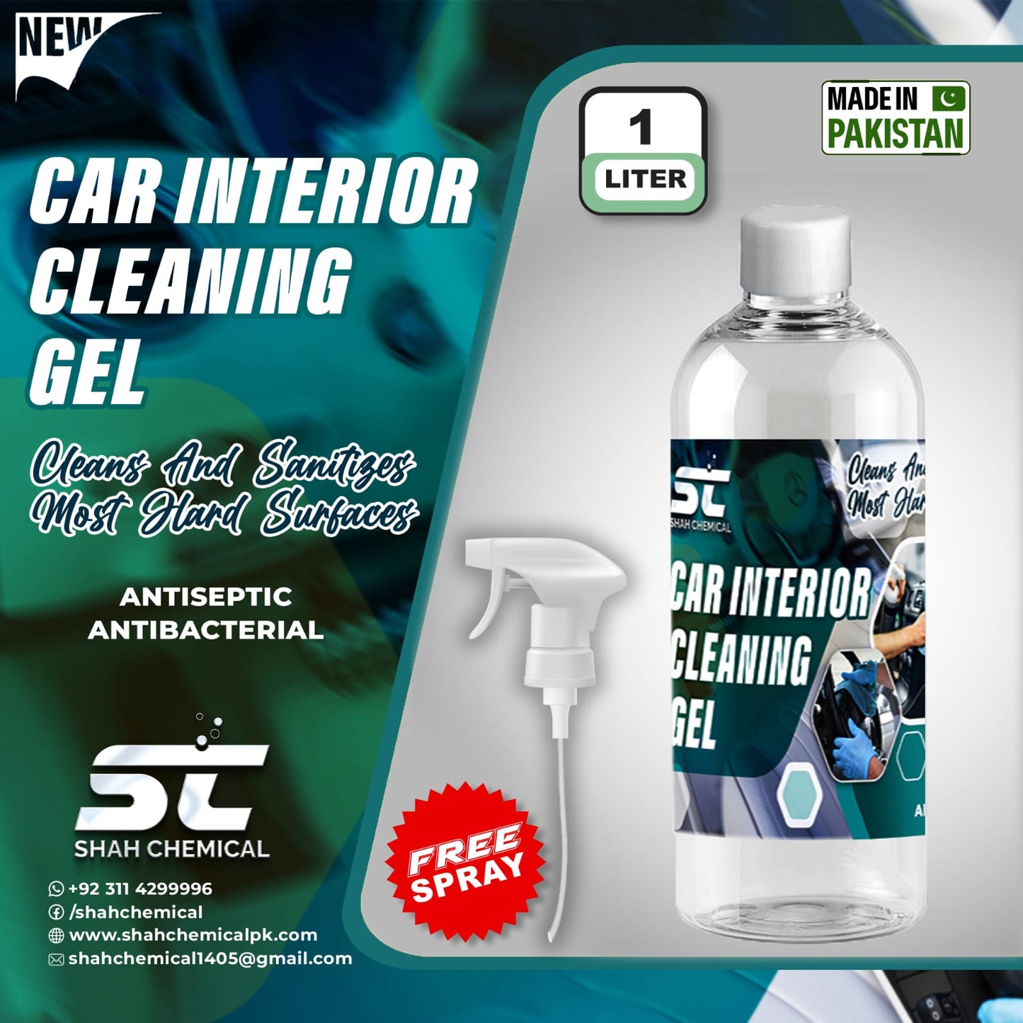 Car Interior Cleaning Gel  - 1 litre