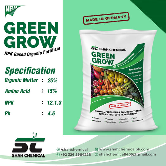 Green  Grow ( NPK Based Organic Fertilizer ) - 25 kg MADE IN GERMANY