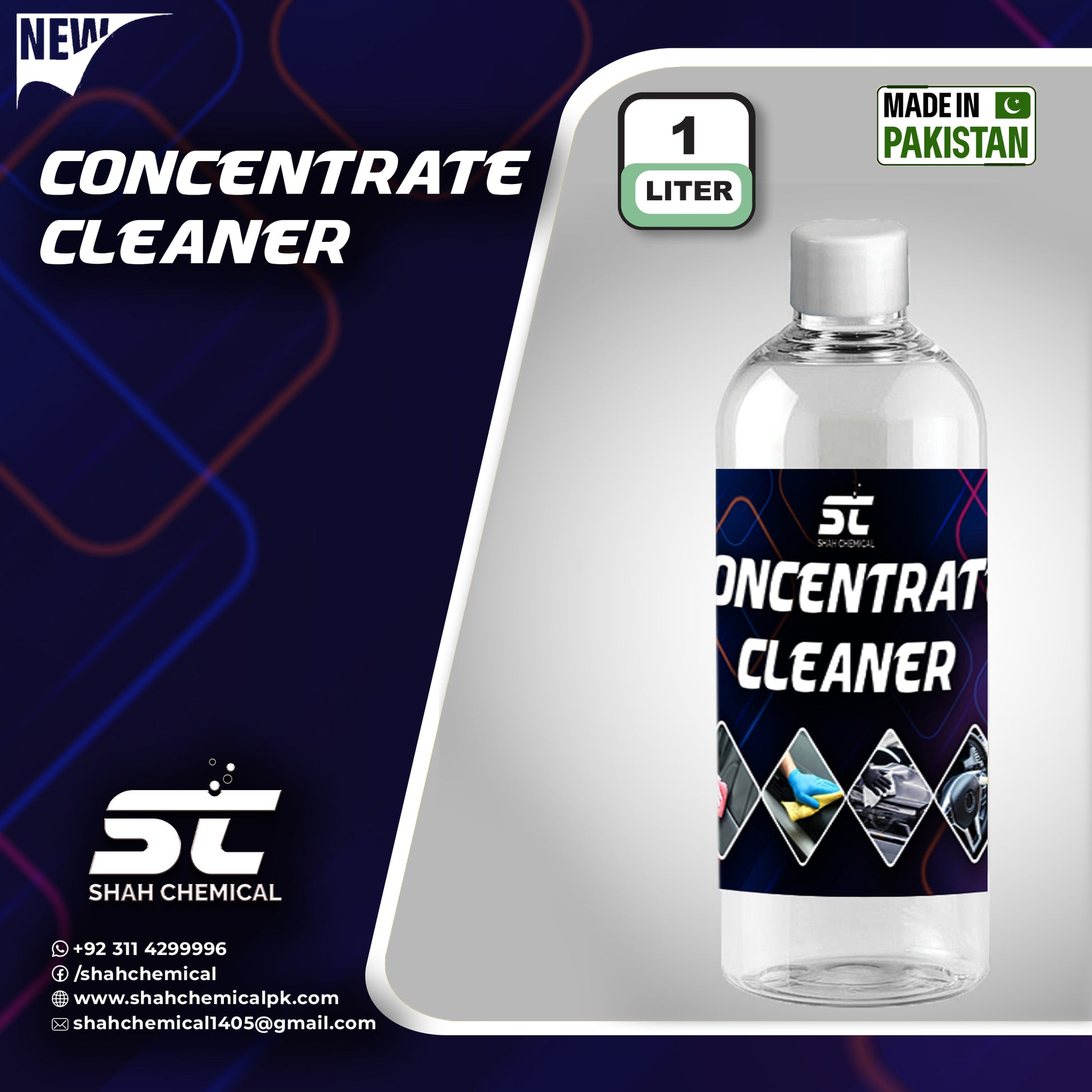 SHAH CHEMICALS Concentrated Cleaner All Purpose Cleaner - 1 litre SHAH CHEMICALS 