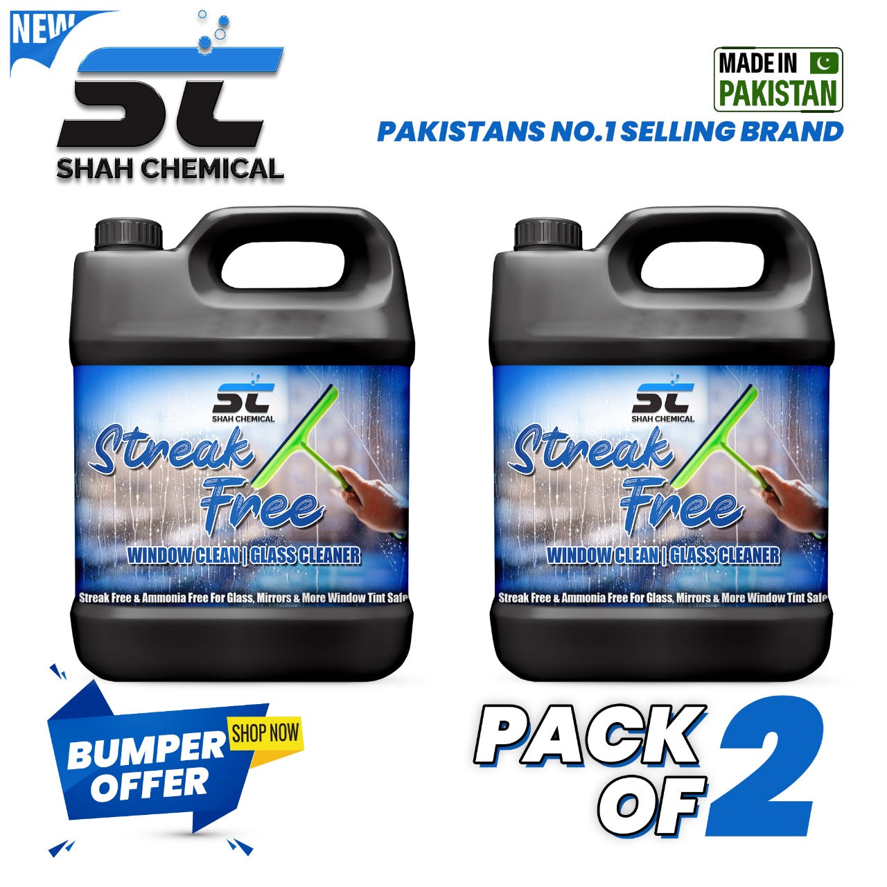 SHAH CHEMICALS Pack of 2 Streak Free Glass Cleaner - 4 litre SHAH CHEMICALS best window cleaner best windshield washer fluid best windshield washer fluids car windshield washer fluid cheapest windshield washer fluids diy window cleaner diy windshield washer fluid how to make window glass cleaner how to make windshield washer fluid streak free window cleaning streak free windshield cleaning top windshield washer fluids window cleaner window glass cleaner spray