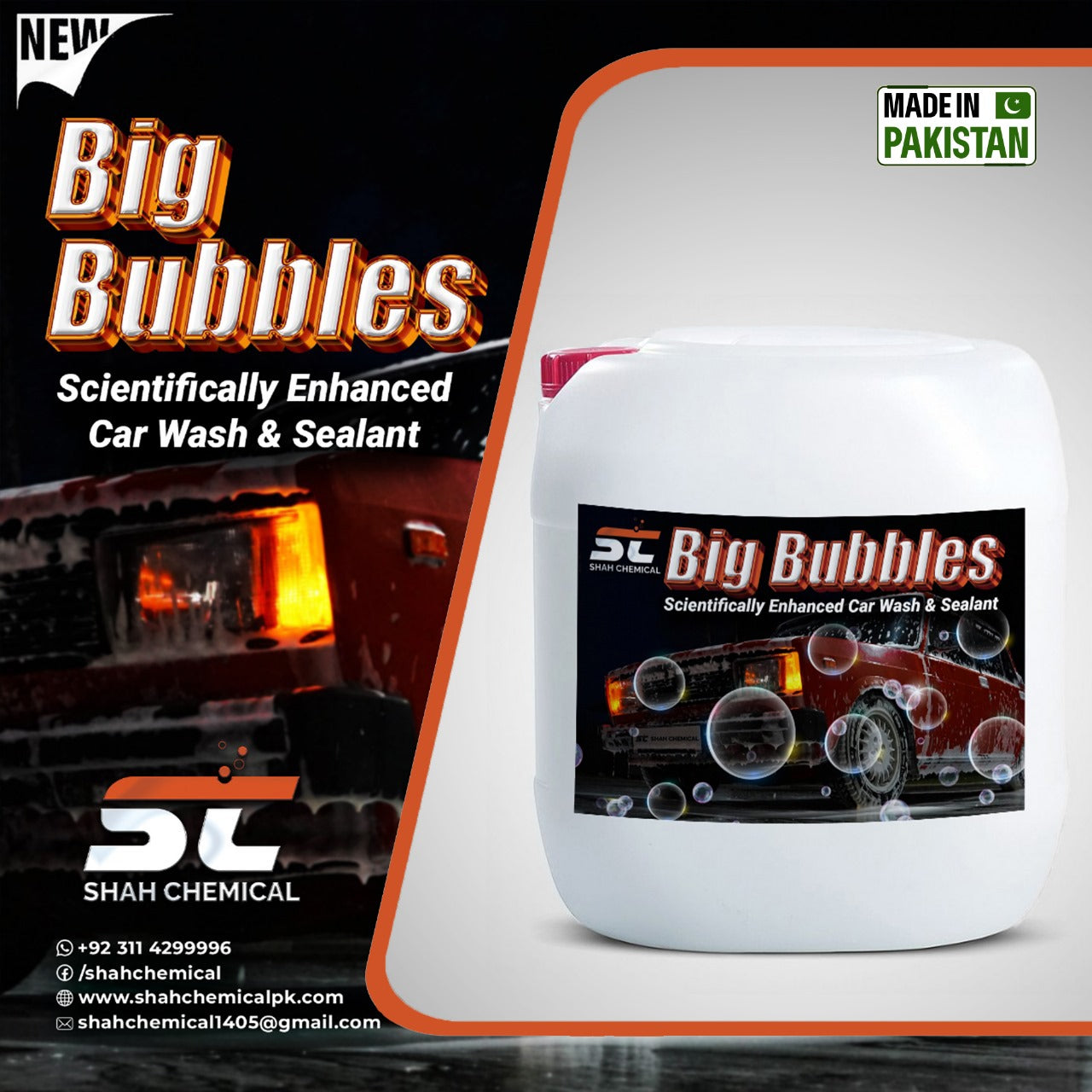 Big Bubble car wash & wax shampoo - 20 litre