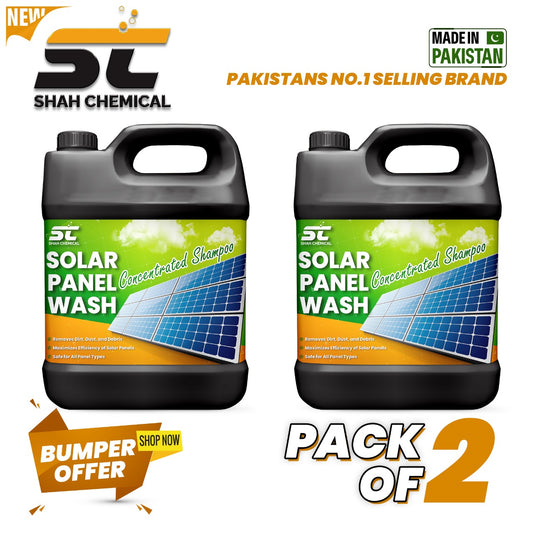 Pack Of 2 Solar Panel Wash ( Concentrated Shampoo ) - 4 litre