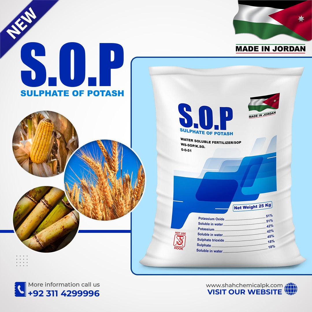 S.O.P Potasium Sulphate MADE IN JORDAN - 25 kg Bag