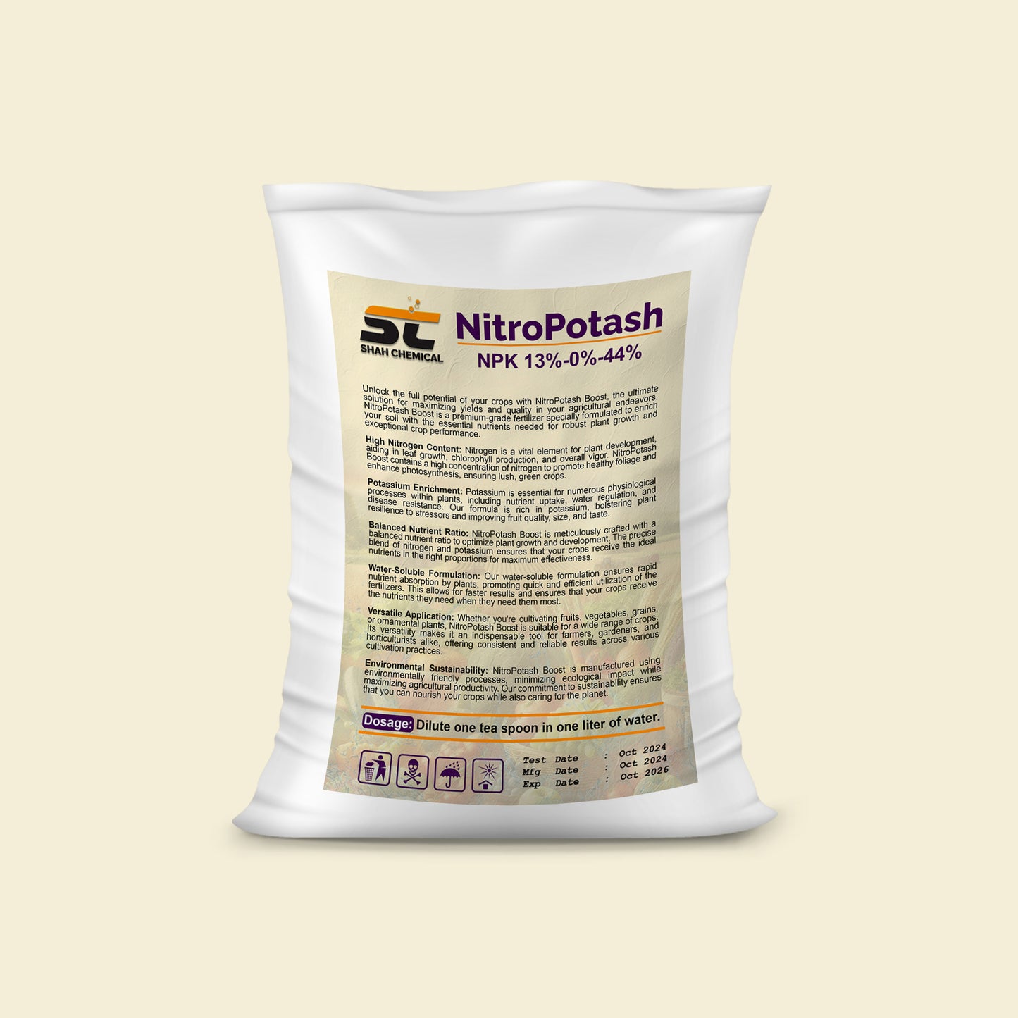 Nitro Potash ( NPK 13%-0%-44%) - 25 kg