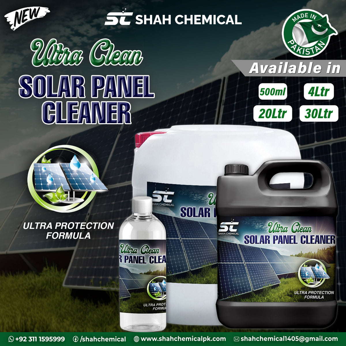 Ultra Clean Solar Panel Cleaner