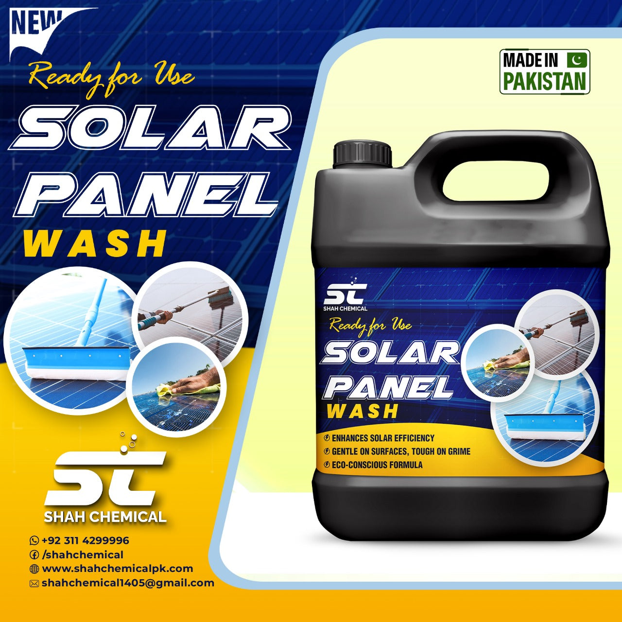 Solar Panel Wash ( Ready For Use ) - 4 litre