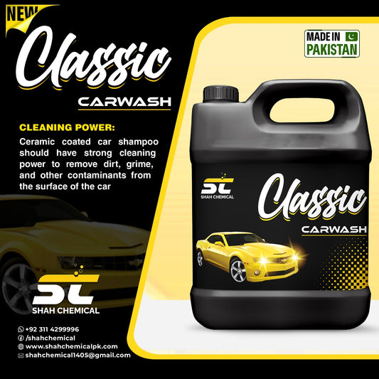 Classic Shine car wash & wax shampoo - 4 litre