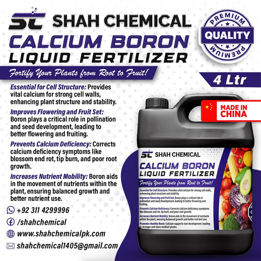 Calcium Boron ( Liquid Fertilizer )Made In China  - 4 litre