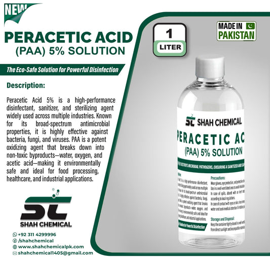 Peracetic Acid (PAA) 5% Solution Made In Pakistan - 1 litre