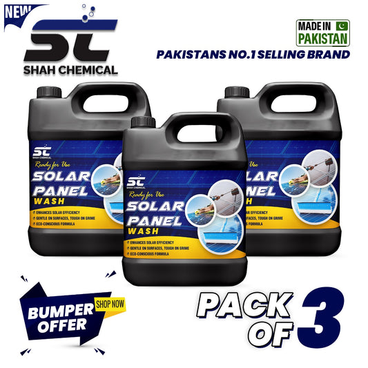 Pack Of 3 Solar Panel Wash ( Ready For Use ) - 4 litre