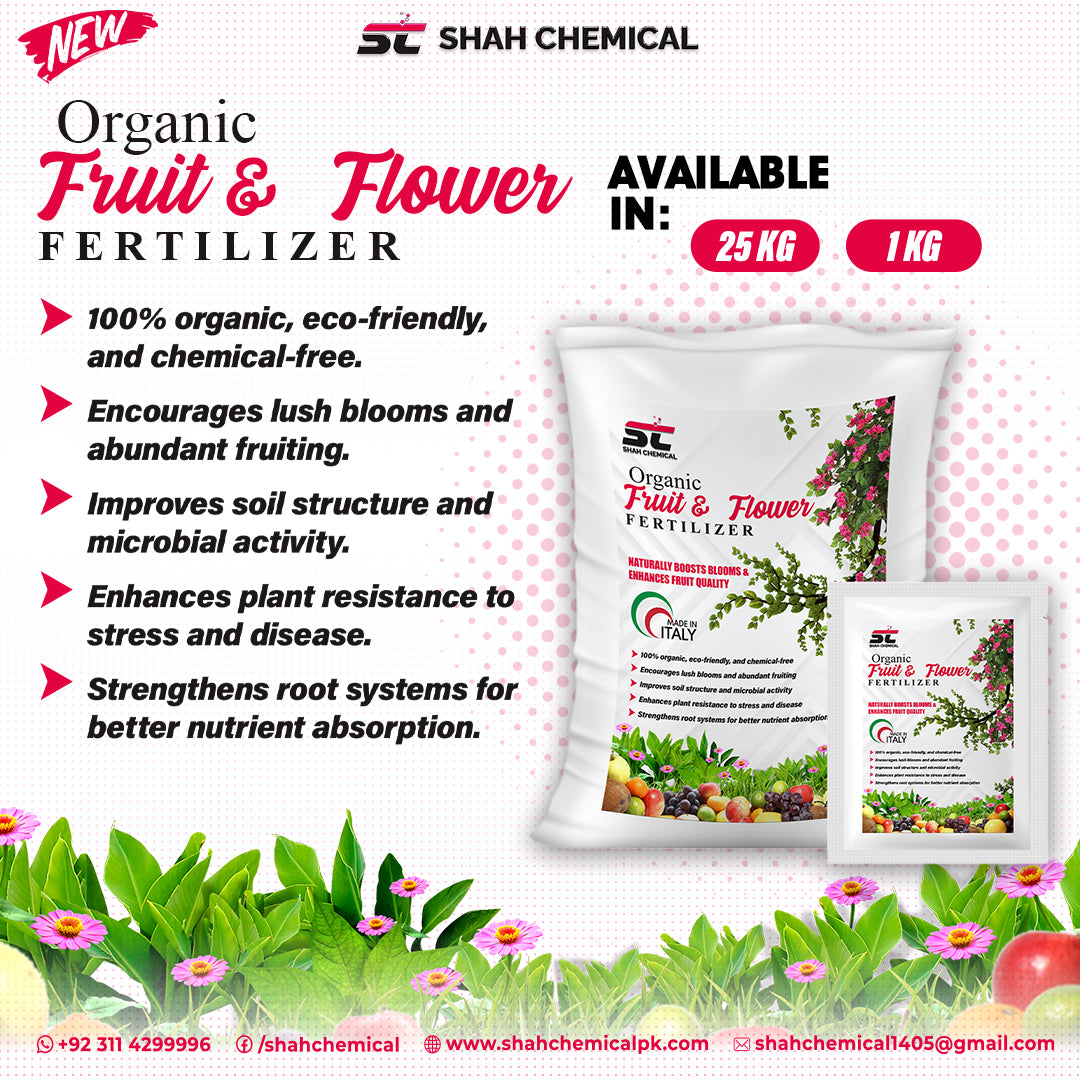 Organic Fruit & Flower Fertilizer - MADE IN ITALY