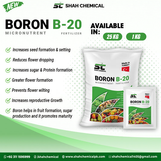 BORON B-20 Micronutrent - MADE IN TURKEY